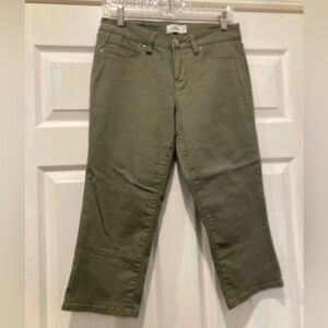 Royalty For Me Olive Cropped Women's Jeans Size 6